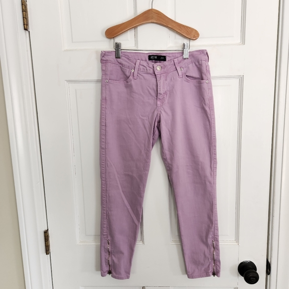 Just Black Denim - Just Black Purple Cropped Denim